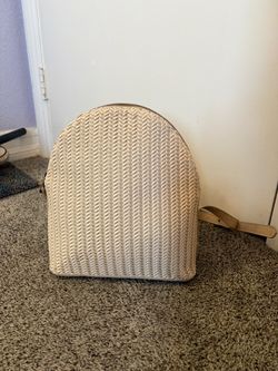 Beige Mini Backpack