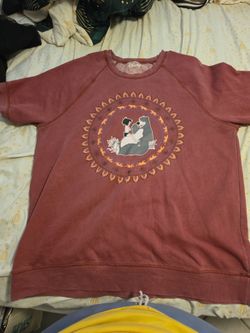 Dusty Rose Jungle Book Short Sleeve Sweatshirt