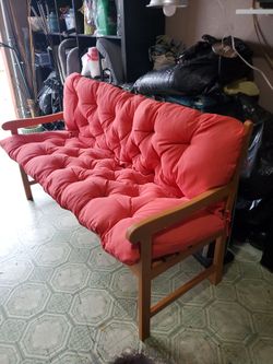 Porch wood bench
