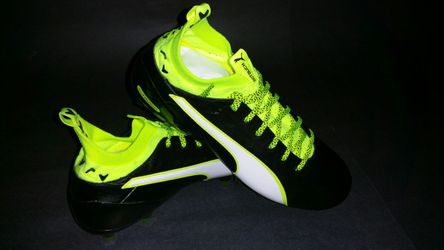 Puma EvoTOUCH 1 FG, Black/Volt, Size 8
