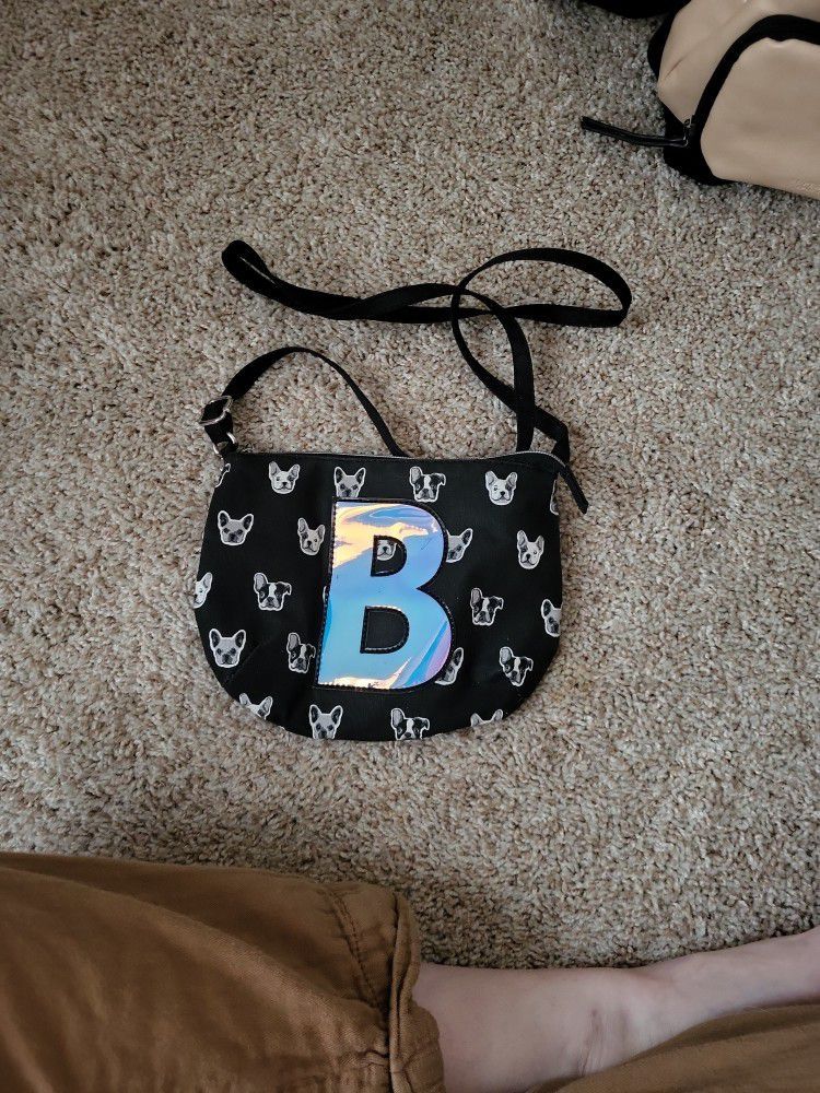 Justice "B" Dog Crossbody Bag