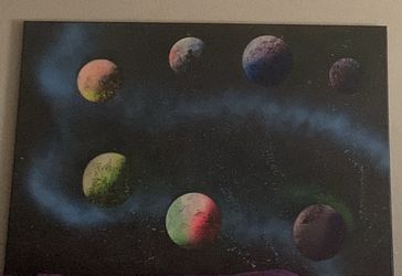 Art- 2'X3' Canvas | Planets | by Leah