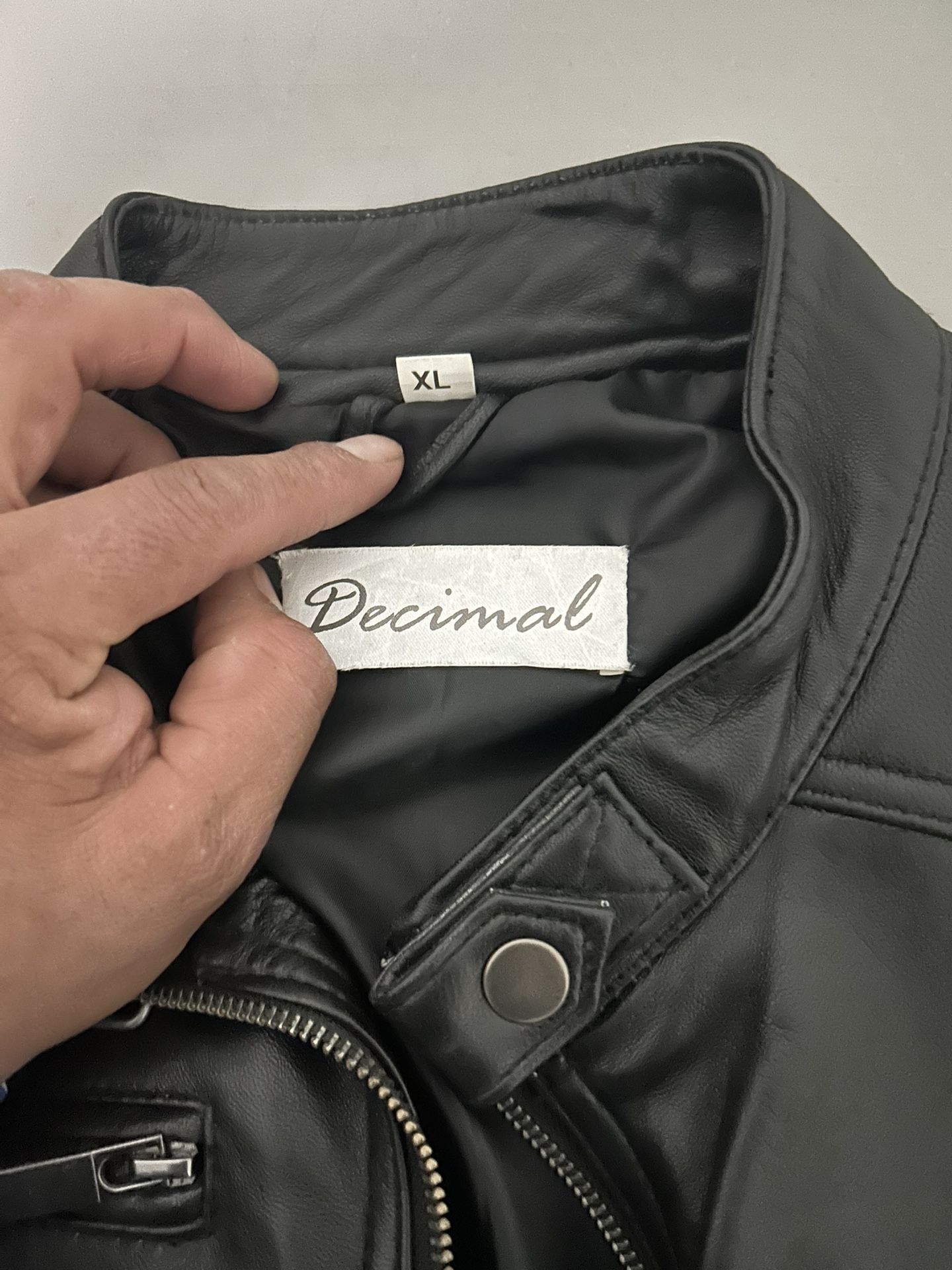 Decimal Leather Jacket