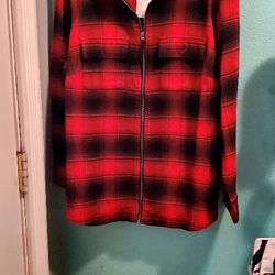 Chaps  RED  AND BLACK PLAID FLANNEL LONG SLEEVE SHIRT..SIZE 1X WOMENS..BRAND NEW!
