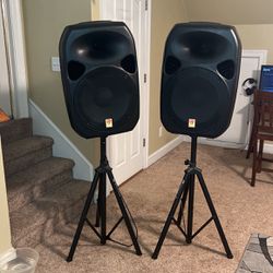 Two Large Rockville Power Gig Speakers
