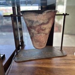 Custom Pottery On Metal Stand