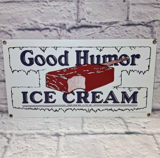 GOOD HUMOR PORCELAIN SIGN 