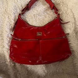 Dooney and Bourke red leather purse vintage 2000s.