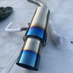 BRZ FRS GT86 Muffler With 4” Burnt Tip