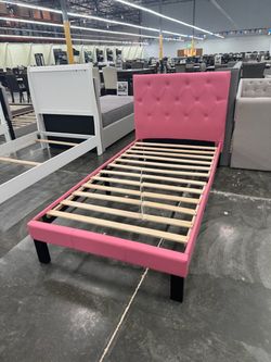 New twin bed frame with mattress
