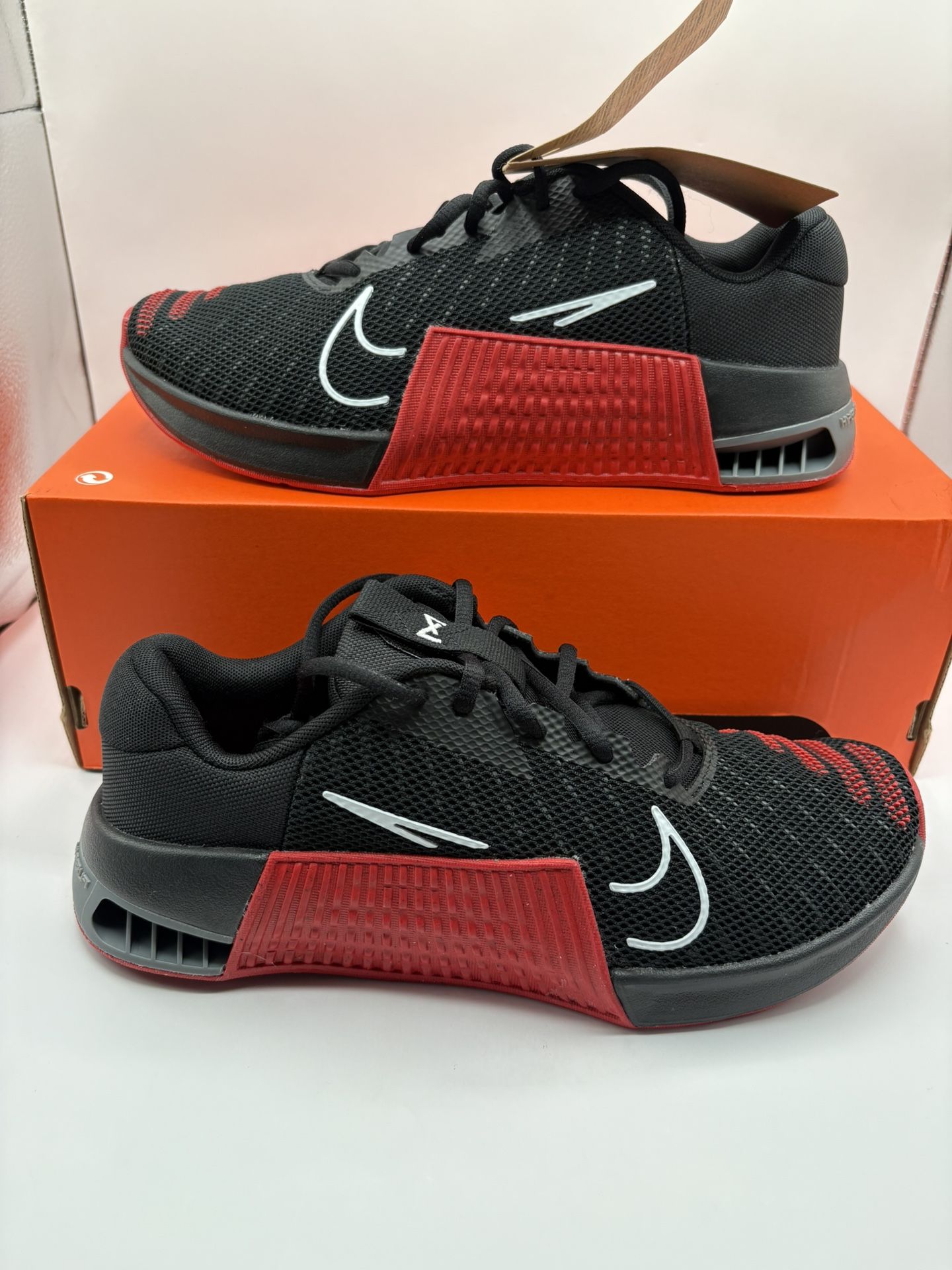 New Nike Metcon 9 TB Mens Size 8 Black Red Gym Training Shoes 