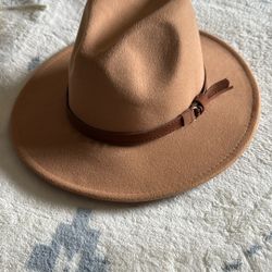 High cap Fedora - Carmel And Dusk Grey- $20 Each
