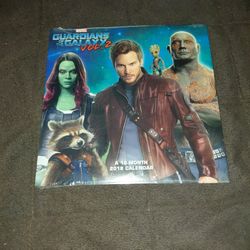 Guardians Of The Galaxy Vol.2 Sealed 2018 Calendar 