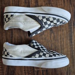 VANS Classic Checkerboard Slip-On Toddler Size 8.5