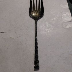 Vintage Sterling Silver Fork Lent 6 Use