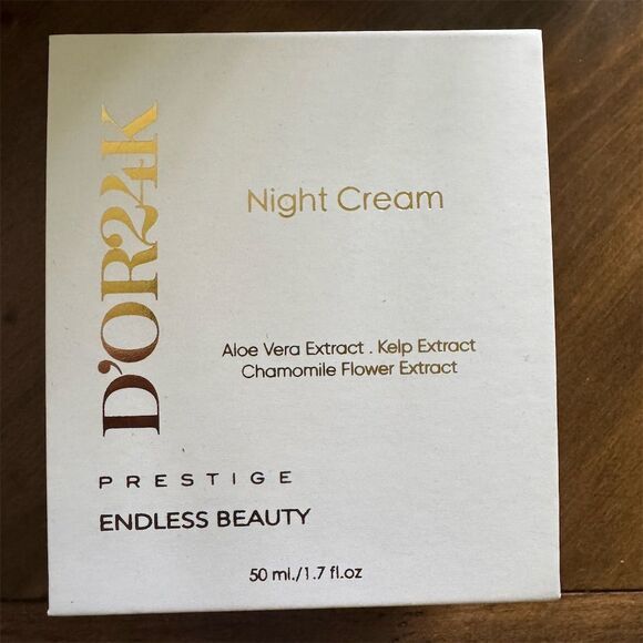 D'OR24K Prestige Night Cream 24k Gold Infused Face Moisturizer