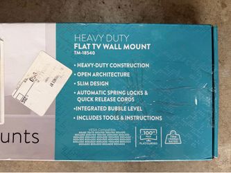 BRAND NEW Heavy Duty Flat TV Wall Mount (Fits up to 100" TVs) – Stellar Mounts