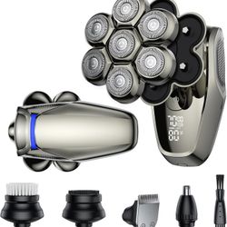 New Waterproof Electric Head Shaver 