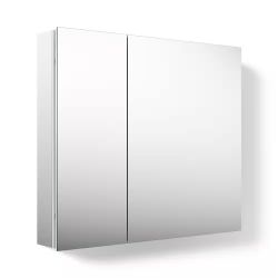 36" W x 30" H Rectangular Medicine Cabinet with Mirror – New