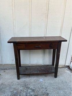 Small but solid entry table