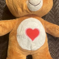 Care Bears Tenderheart Bear Plush Brown Stuffed Animal Kelly Toy Heart Doll 12