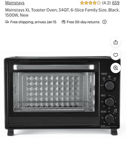 6 Slice Toaster Oven