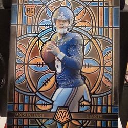 Jaxson Dart Mosaic Stained Glass Jumbo Card NY GIANTS NFL FOOTBALL 🏈 