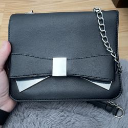 Black Bow Purse