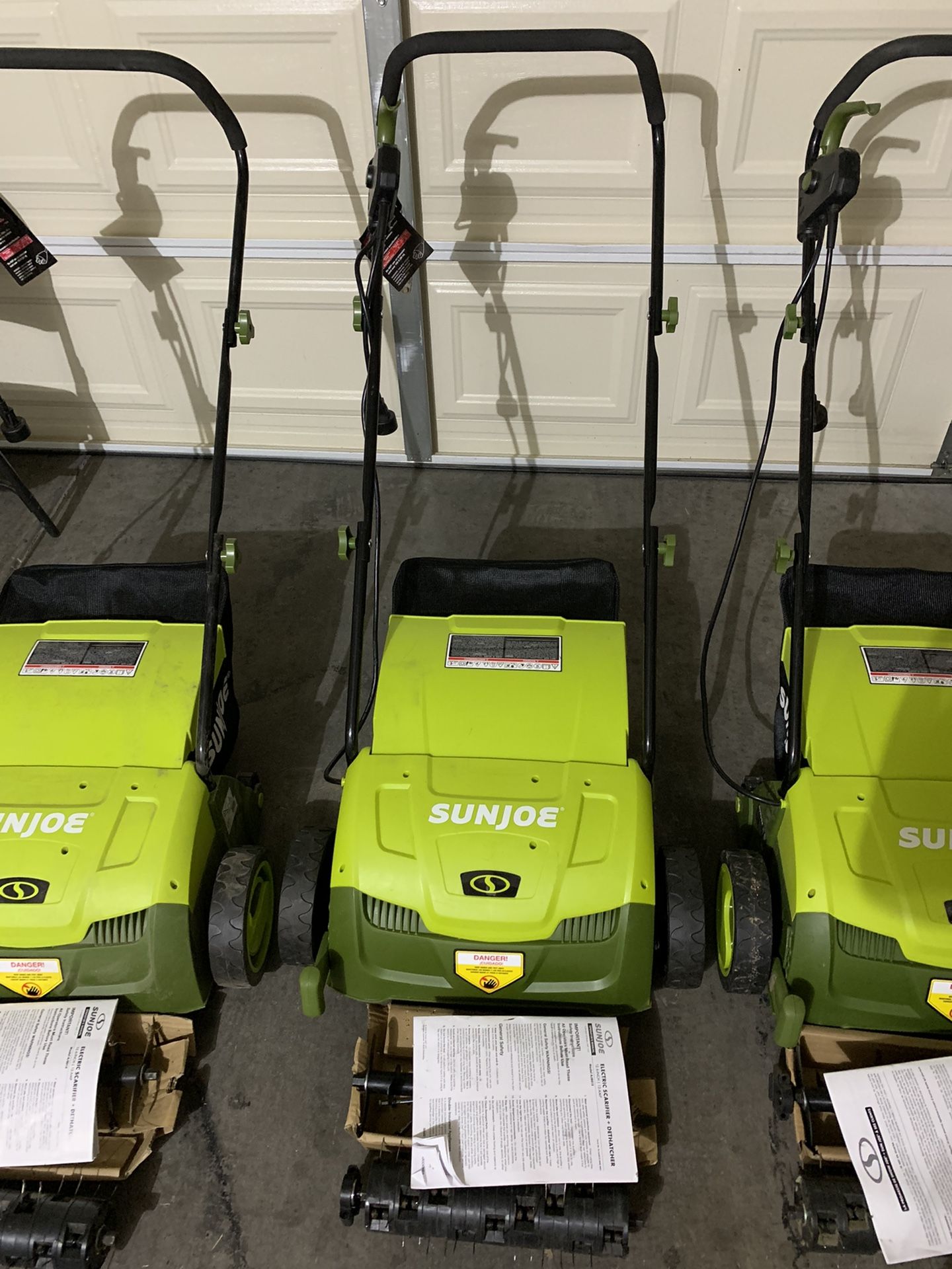 Sun Joe AJ801E 13 in. 12 Amp Electric Scarifier + Lawn Dethatcher Collection Bag