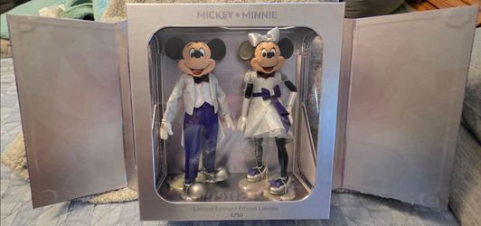 Brand New Mickey & Minnie Disney100 Limited Edition Figurine Set