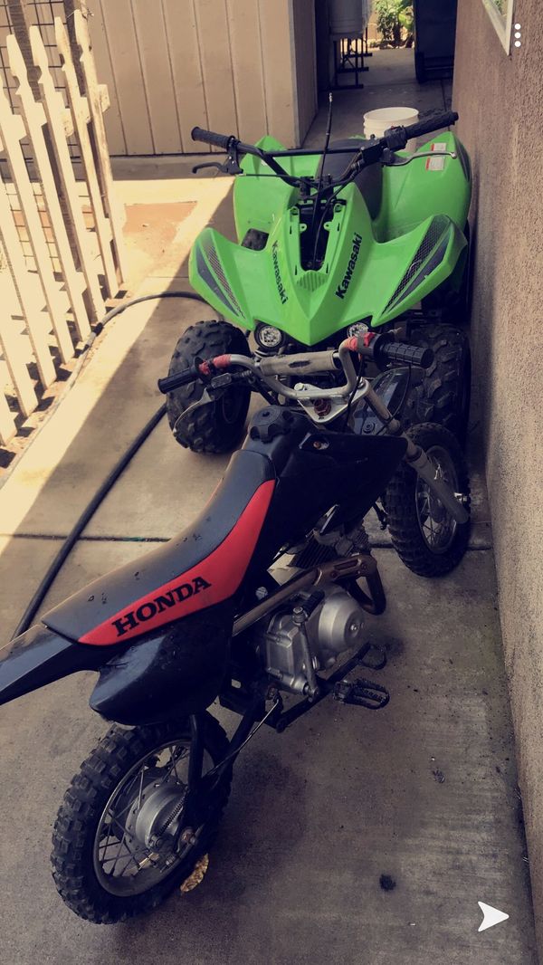 50cc kawasaki quad and 50cc honda dirt bike for Sale in