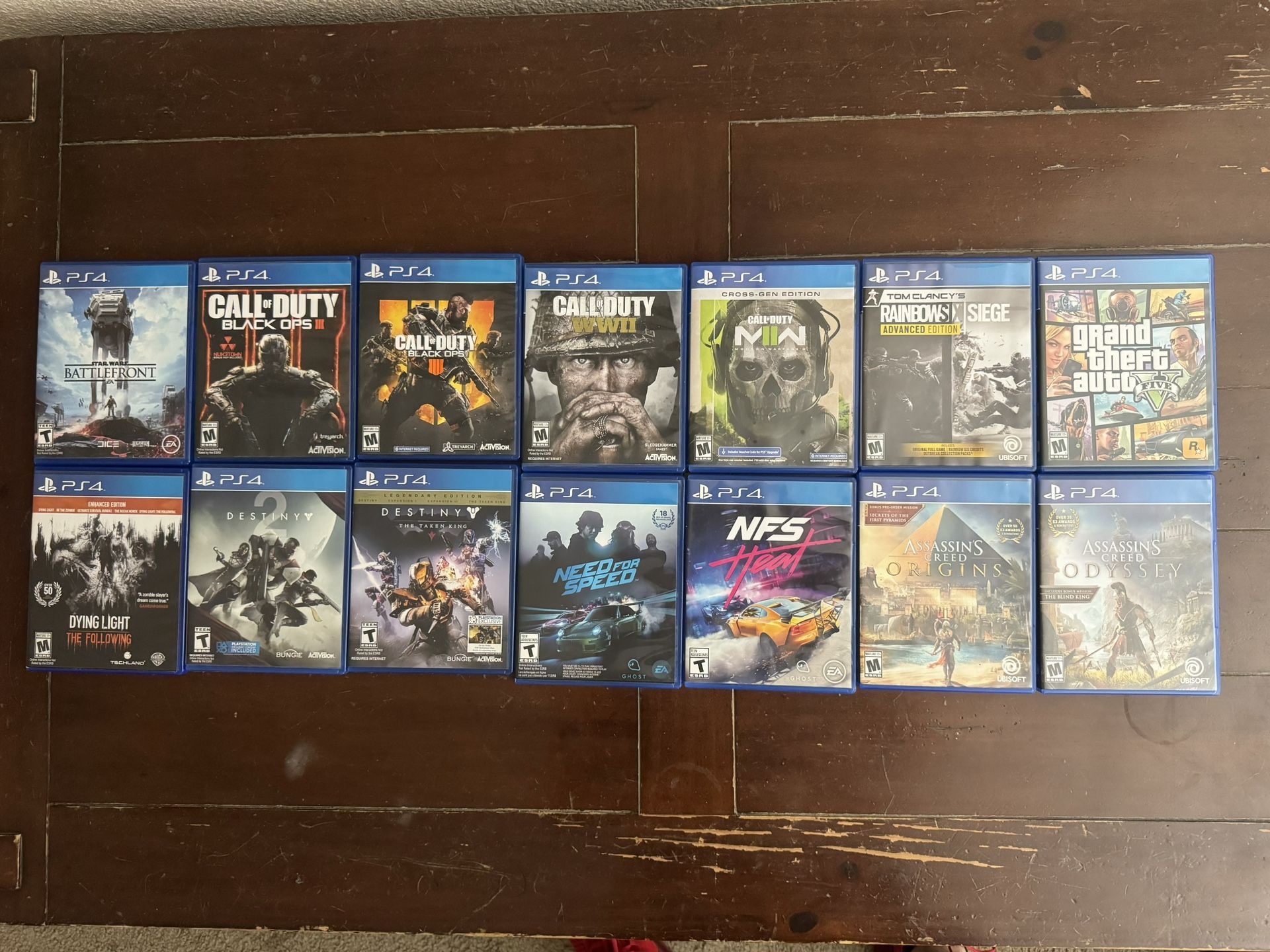 PS4 Games Selling Different Games 