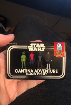 Star Wars Cantina Adventure Enamel Pin Set 2018 Gentle Giant Exclusive