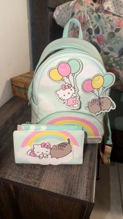 Hello kitty backpack and wallet