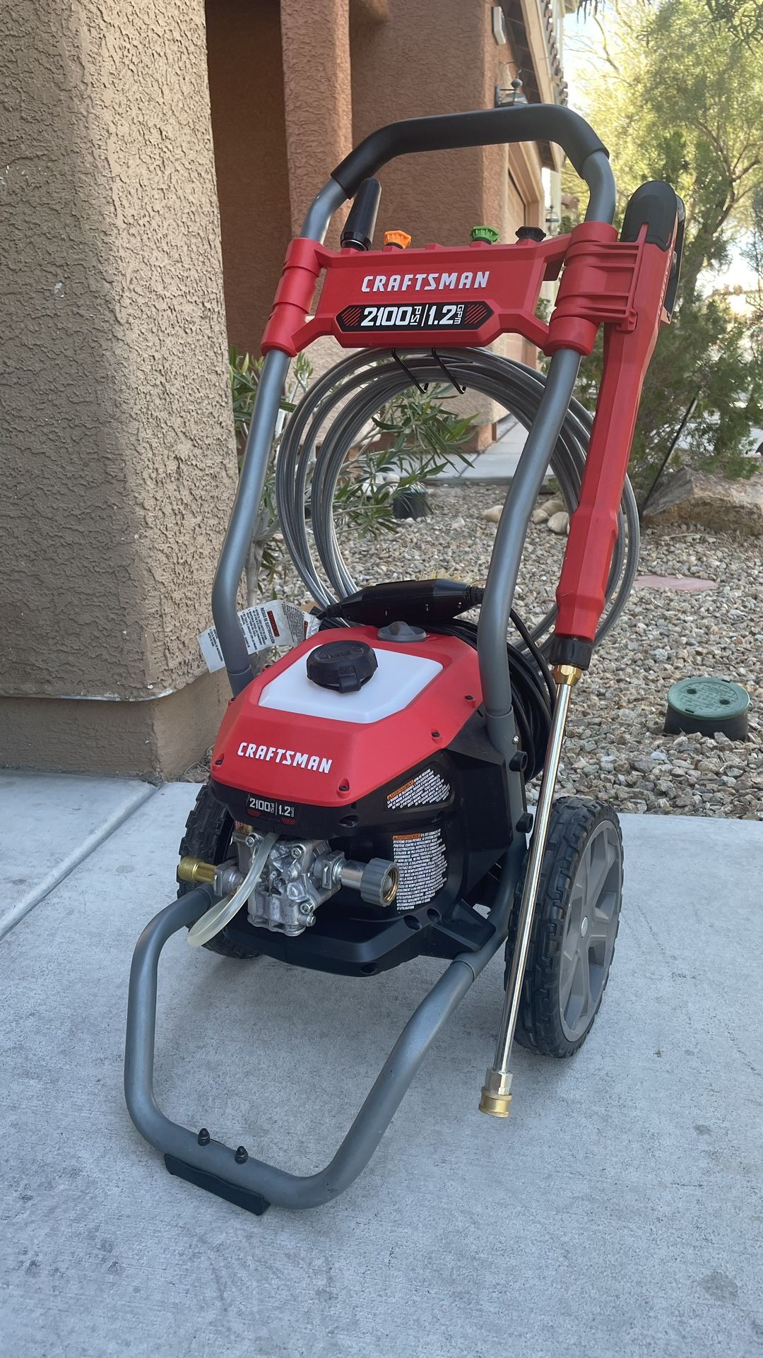 “CRAFTSMAN” 2100 PSI 1.2 GPM ELECTRIC POWER WASHER LIKE NEW WORKING ORDER