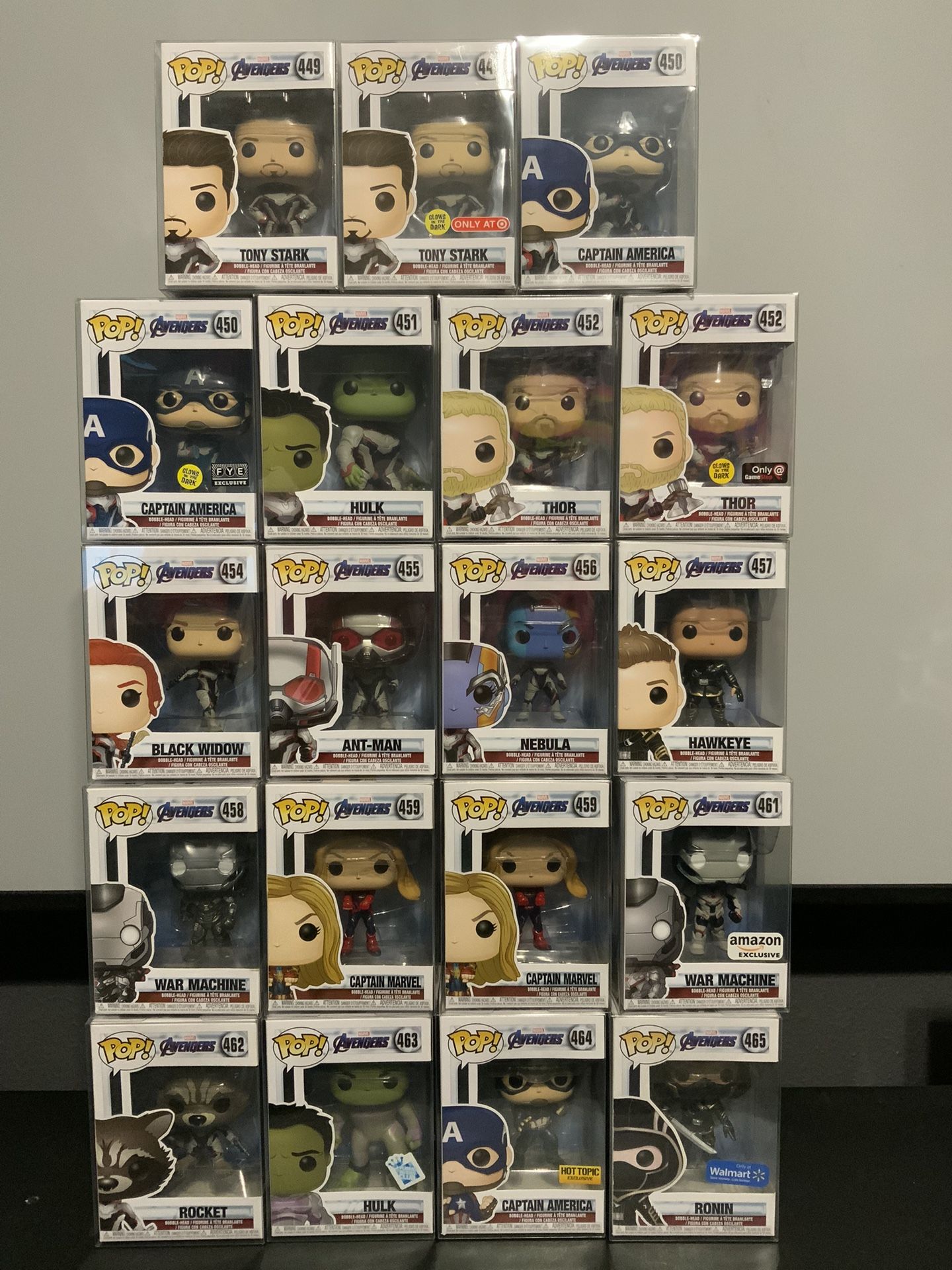 Funko Pop! Marvel Avengers End Game Bundle