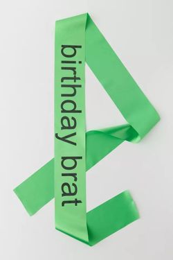 Birthday Sash