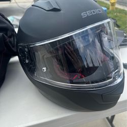 Sedici Full-Face Motorcycle Helmet — Matte Black