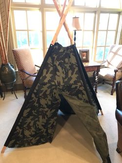 Kids Camo Pop Up TeePee Tent