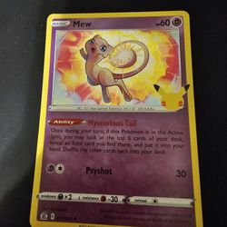 Celebration Mew Pokemon Card
