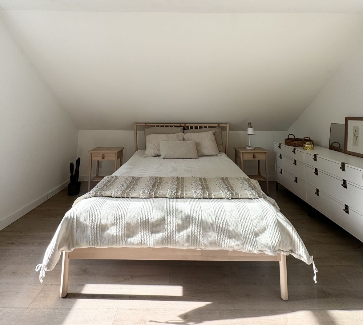 IKEA Birch Queen Bed Frame