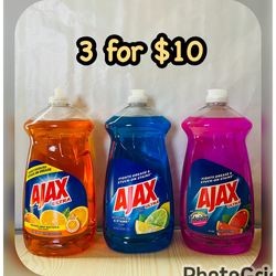 (3) Ajax Ultra dish liquid 52 fl oz each