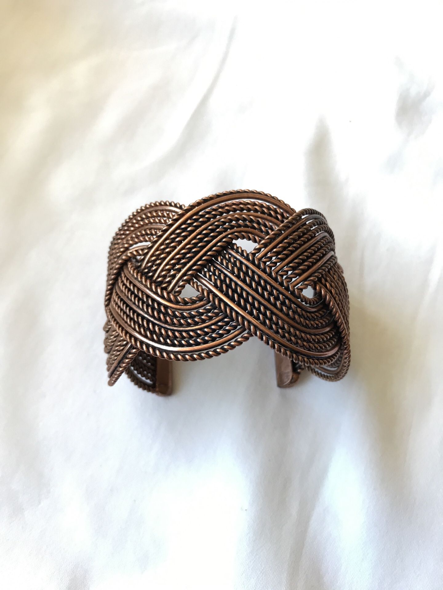 Bronze Adjustable Cuff Bracelet- Cookie Let