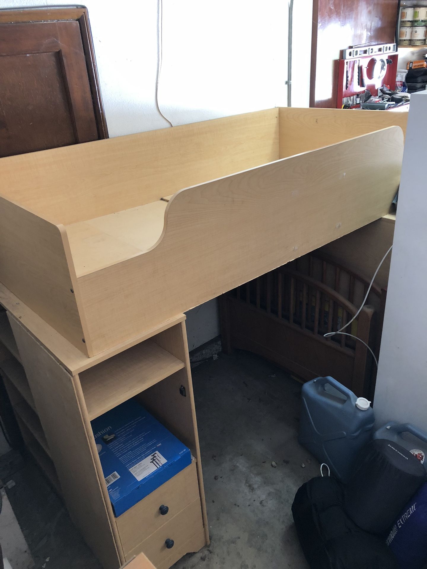 FREE Twin Bed Bunk Bed With Storage. FREE