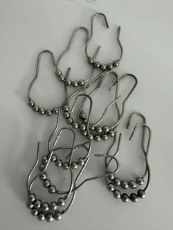Shower Curtain Liner And Hooks