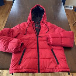 Aeropostale men’s Red puffer Winter jacket Remixed Down Size M Medium