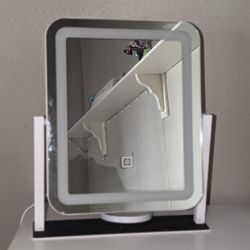 LED Makeup Dresser Top Mirror with 3 Different Light FunctionsMagnifying Mirror