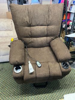 EastVita Power Lift Recliner Chair - Electric Massage & Heat Recliner with 45° Assist Stand, Swivel Rocker with Cup Holders  Brand new and assembled  