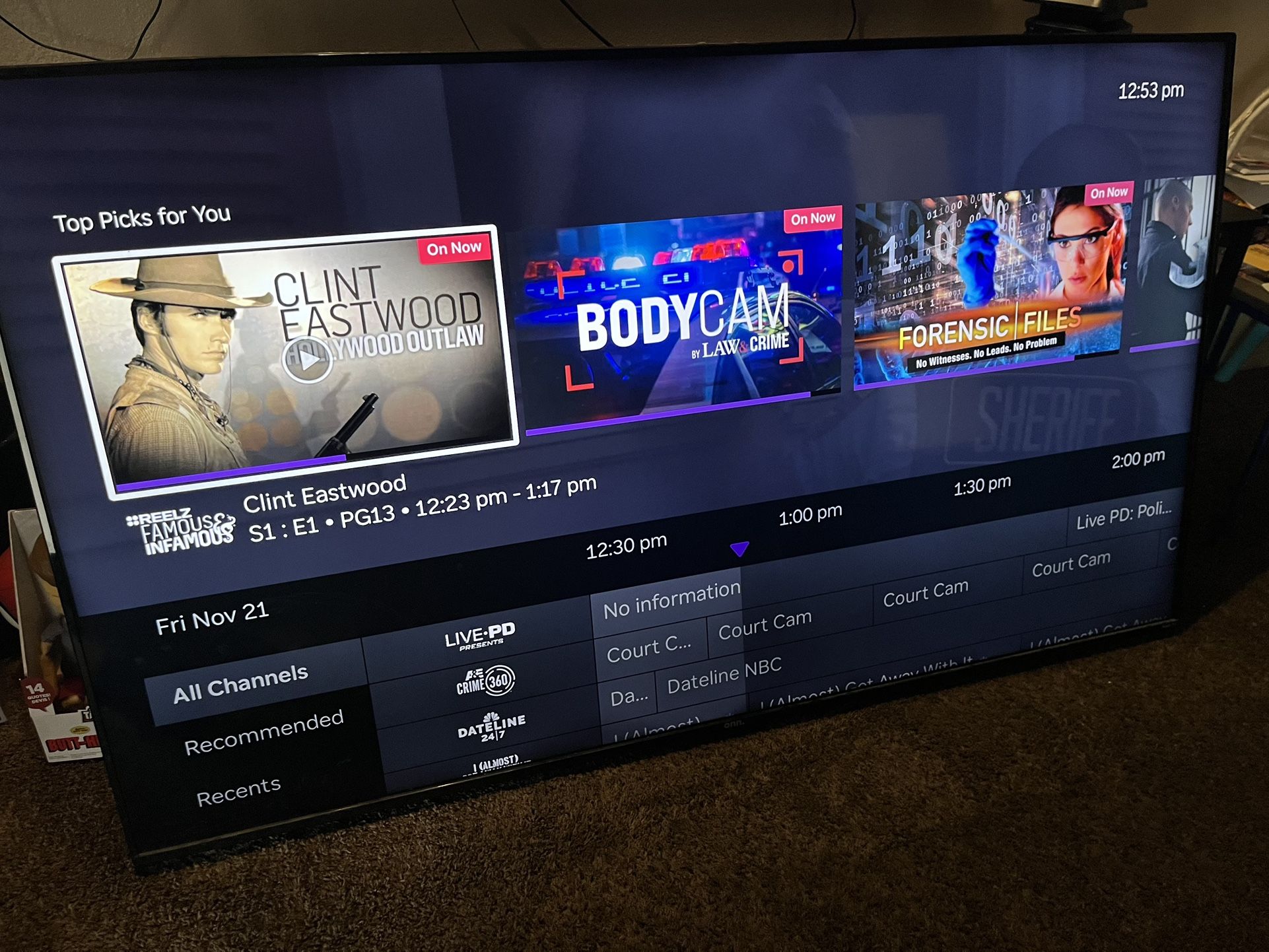 65 Inch SMART tv With Wall Mount - $200