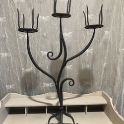 Whimsy goth Cast Iron candle Holder 